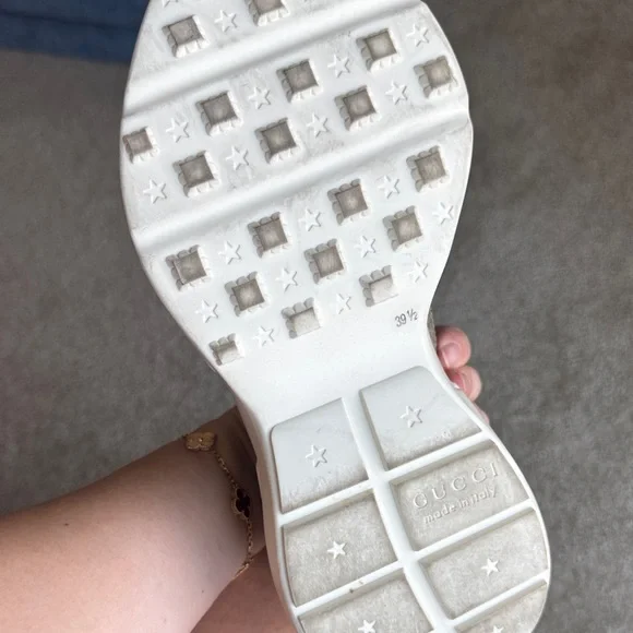 Gucci Brown Monogram Sneakers with White Sole - Picture 10 of 12